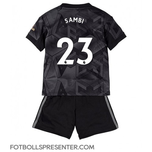 Arsenal Albert Sambi Lokonga #23 Bortatröja Barn 2022-23 Kortärmad (+ korta byxor)